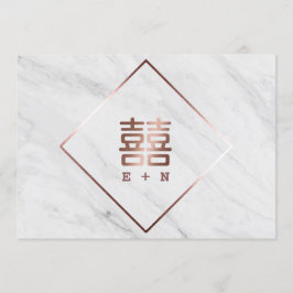 Spara datum för kinesiska marmor i ro och vit marm datumet