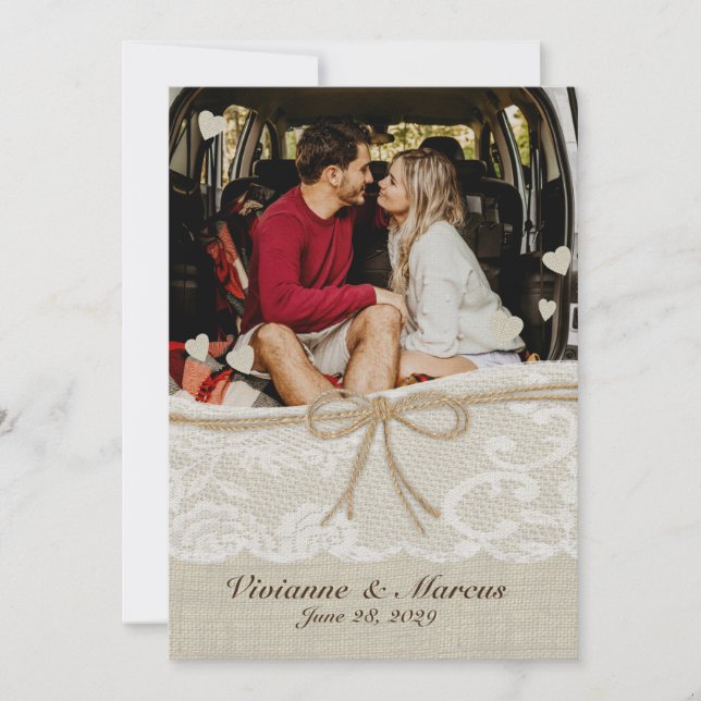 Spara datum för Land Romantik Datumet (Framsida)