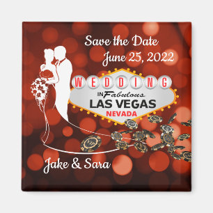 Spara datum för Las Vegas 2 Inch Sq Magnet