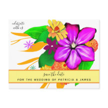 Spara datum för magisk och fet Blommigt