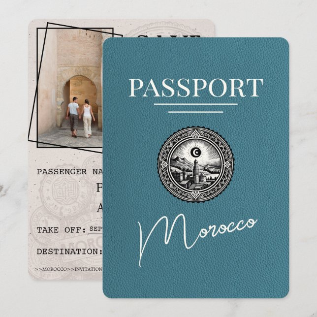 Spara datum för Marockanskt pass Datumet (Fram/baksida)