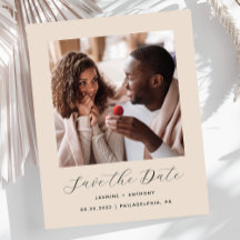 Spara datum för minimal fotoskriptutskrift för bud