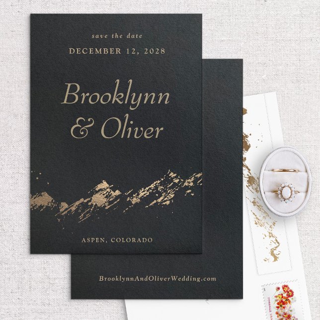 Spara datum för minimalt svart abstrakt i berg spara datumet (Skapare uppladdad)