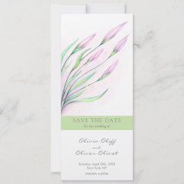 Spara datum för mjuk Lila - Lilies Inbjudningar