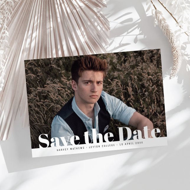 Spara datum för Modern fotot studenten Vykort (Skapare uppladdad)