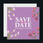 Spara datum för modern, unik, minimal spara datumet<br><div class="desc">Köp det här originalet Spara datumkortet med blommor i pastel färg; Gör det till ditt eget med egen information och information. #savethedate</div>