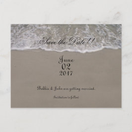 Spara datum för oceantid meddelande vykort