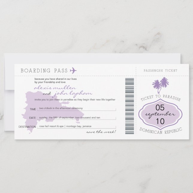 Spara datum för ombordstigning i Dominikanska repu Spara Datumet (Framsida)