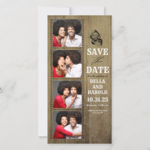 Spara datum för Photo Booth Thated Rustic Land Datumet