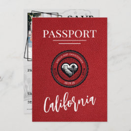 Spara datum för Red California Passport Spara Datumet