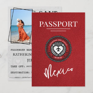 Spara datum för Red Mexico Passport Datumet