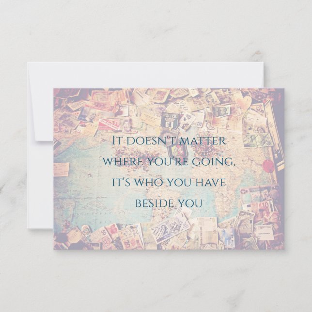 Spara datum för resetecknet Karta Inbjudningar (Framsida)