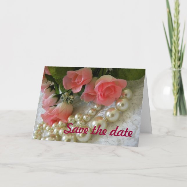 Spara datum för ro och guldpärlor meddelande (Framsida)