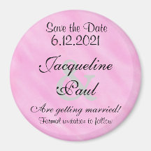 Spara datum för  Rosa, vit vattenfärg