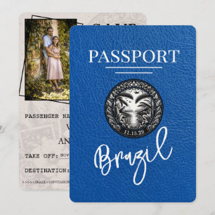 Spara datum för Royal Blue Brasilien Passport Datumet