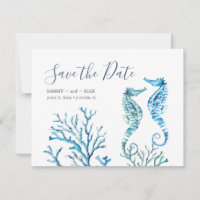 Spara datum för sjöfärgen Seahorse och Coral