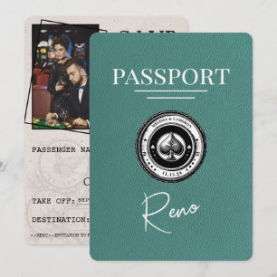 Spara datum för turkos Reno Passport Datumet