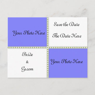 Spara datum för två foto meddelande vykort