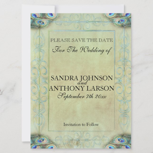 Spara datum för vintage spara datumet (Framsida)