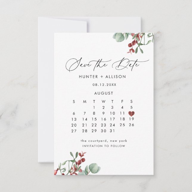 Spara datum för vinter spara datumet (Framsida)