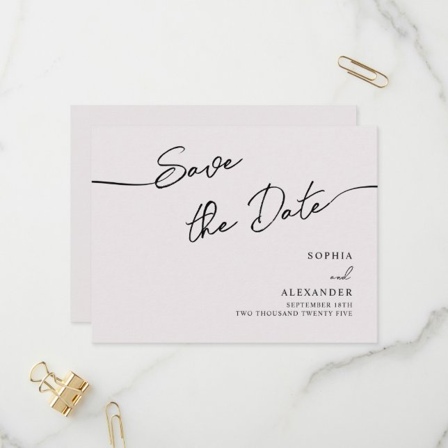 Spara datum för vykort för inbjudan. (Fram/Back In Situ)