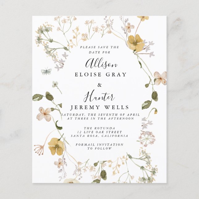 Spara datum för Wildblomman (Framsida)