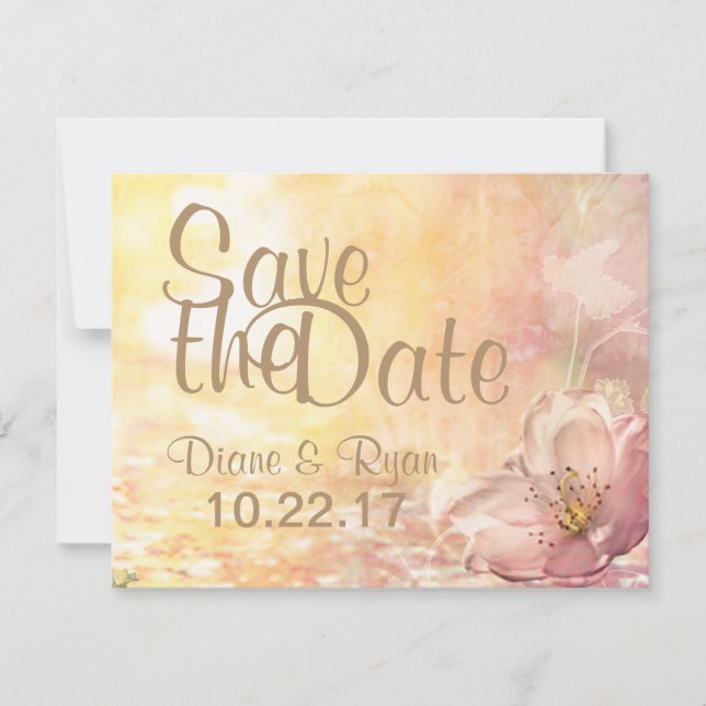 Spara datum för Wildblomman Spara Datumet (Framsida)