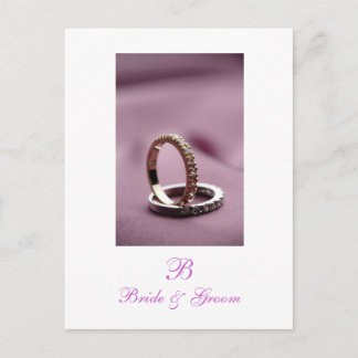 Spara datum Foto vykort för bröllop