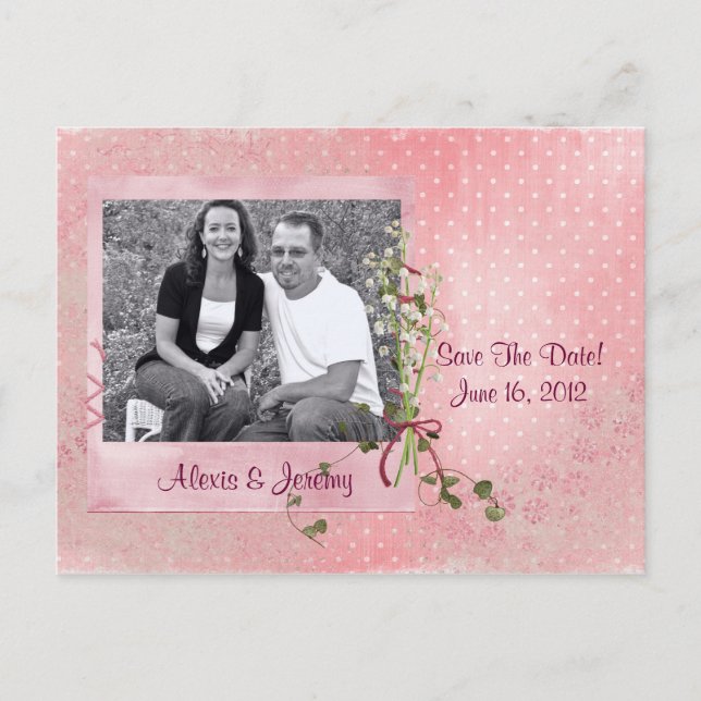 "Spara datum"-fotokort Meddelande Vykort (Framsida)