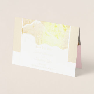 Spara datum,Fotomodern,Magnetisk inbjudan Folierat Kort