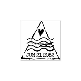 Spara datum Frimärke för destinationsbröllopet Stämpel