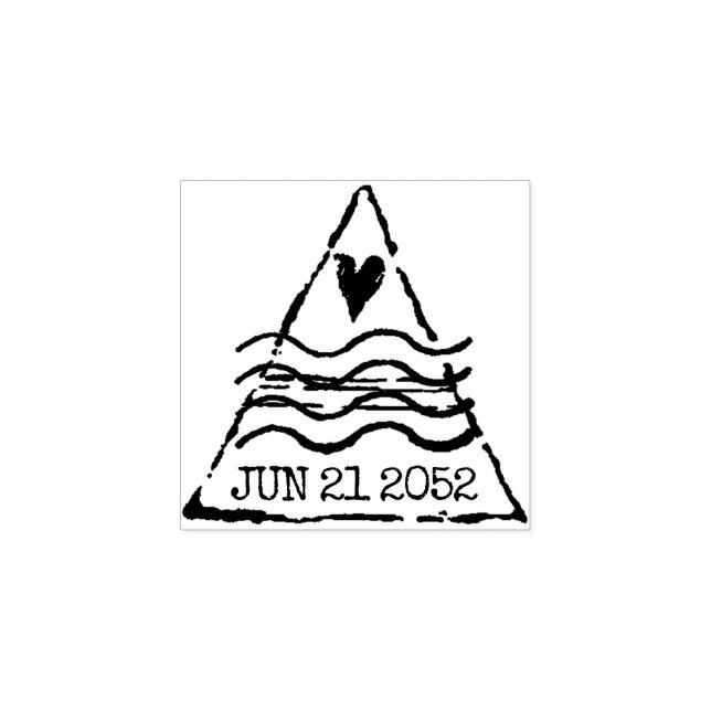 Spara datum Frimärke för destinationsbröllopet Stämpel (Tryck)