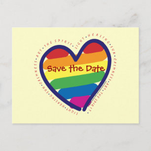Spara datum/Gay pride Meddelande Vykort