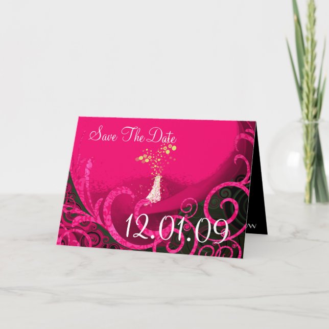 Spara datum hallon cala lilja vykort (Framsida)