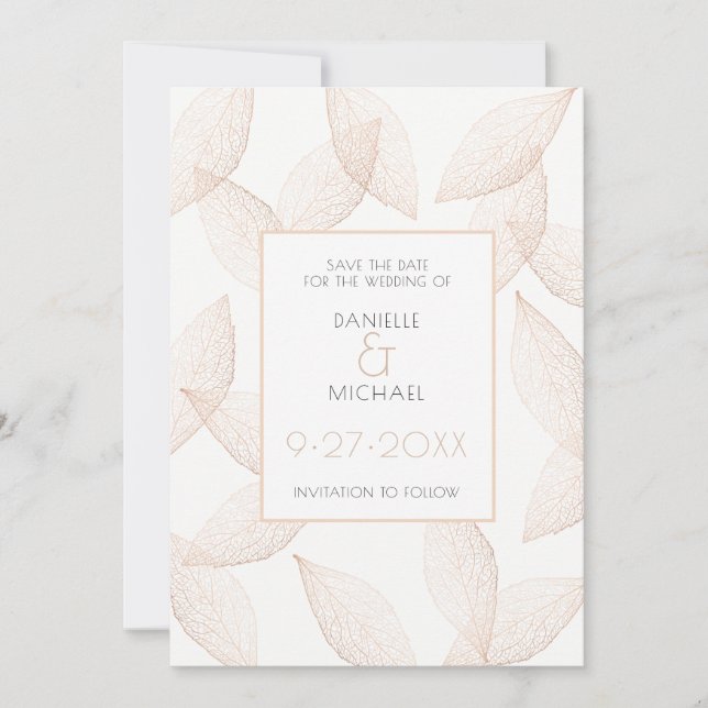 Spara datum Höst löv Datumet (Framsida)