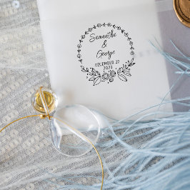 Spara datum i Elegant bröllop Stämpel