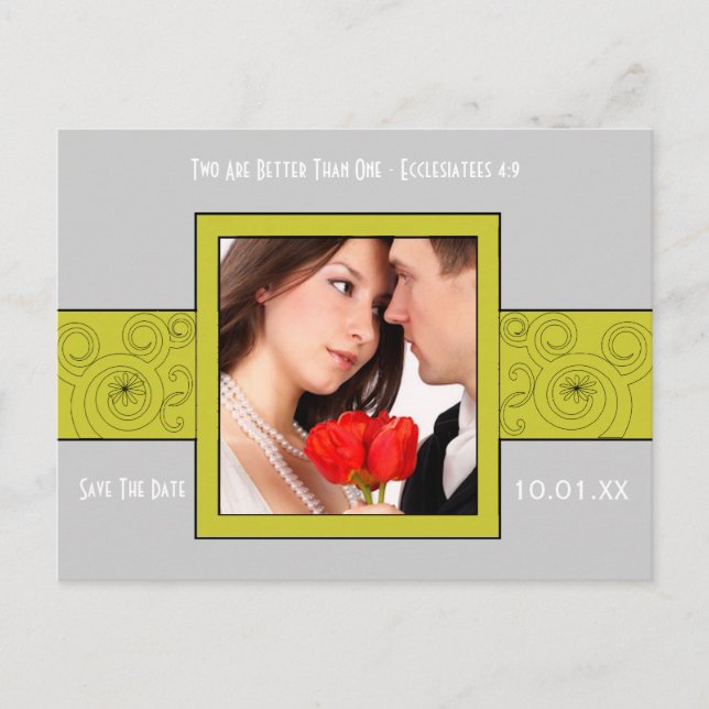 Spara datum i fotot meddelande vykort (Framsida)