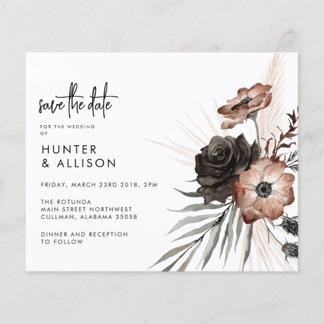 Spara datum i Göteborg Boho i BUDGETEN Flygblad (Framsidan)