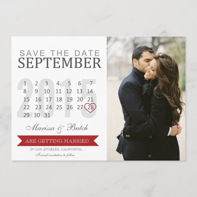 Spara datum i kalendern | Bröllop Datumet (Framsida)