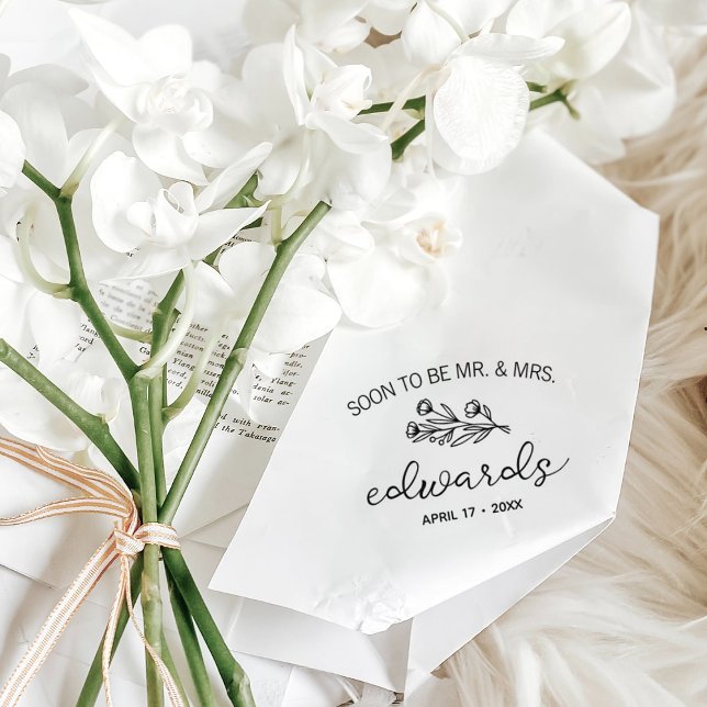 Spara datum i modern blomma stämpel (Skapare uppladdad)