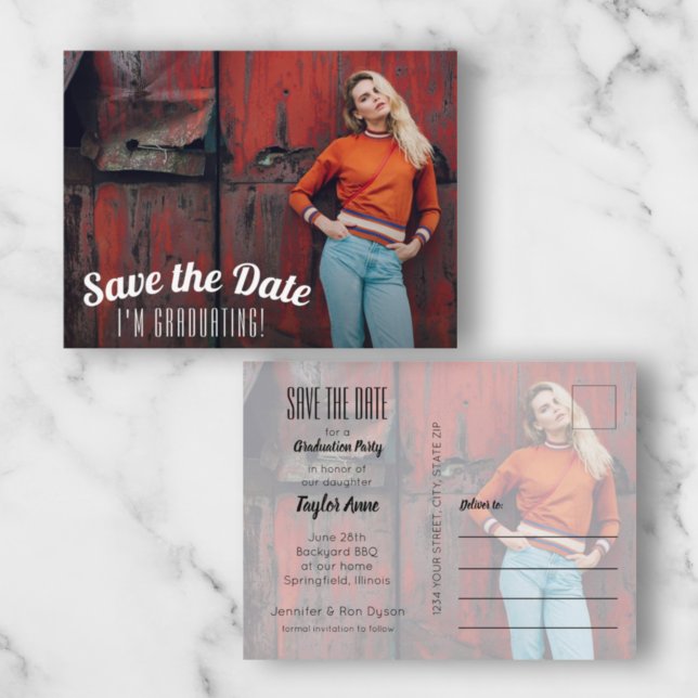 Spara datum i Photo Studenten Vykort (Skapare uppladdad)