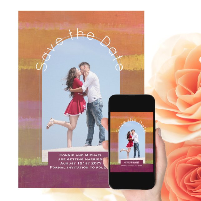 Spara datum i trender | Foto Orange Berry Lime Inbjudningar (Skapare uppladdad)