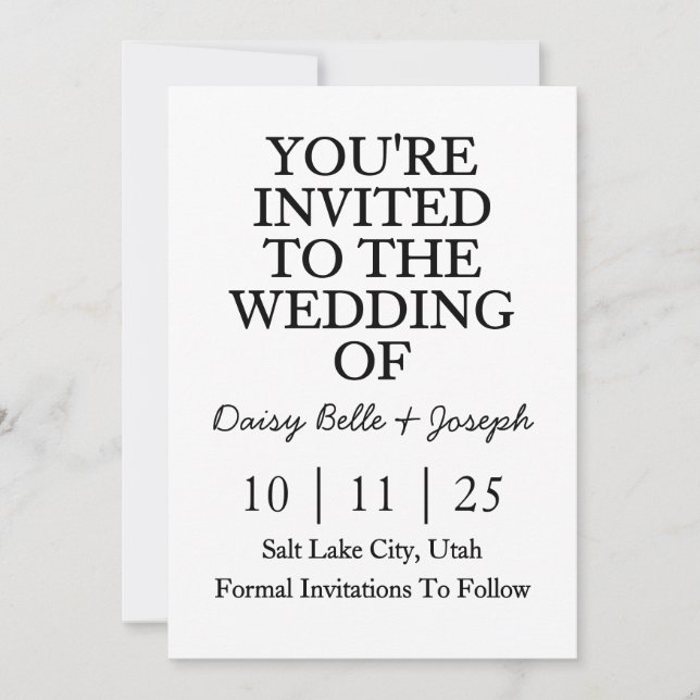 Spara Datum Inbjudan (Framsida)