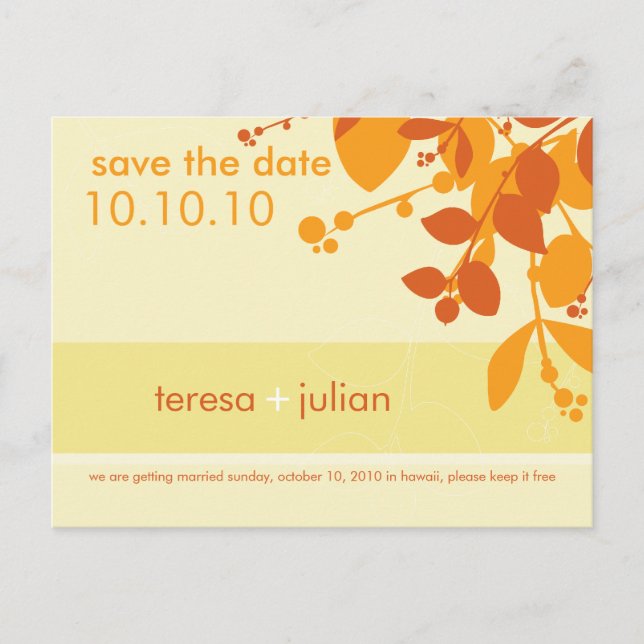 SPARA DATUM: Inbyggt 8 Vykort (Framsida)