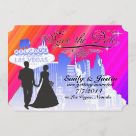 SPARA DATUM-KORT MED TANKE PÅ LAS VEGAS, NEVADA DATUMET