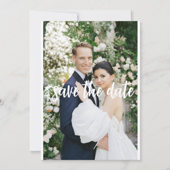 Spara datum-kort utan minimum för firande dagen inbjudningar (Framsida)