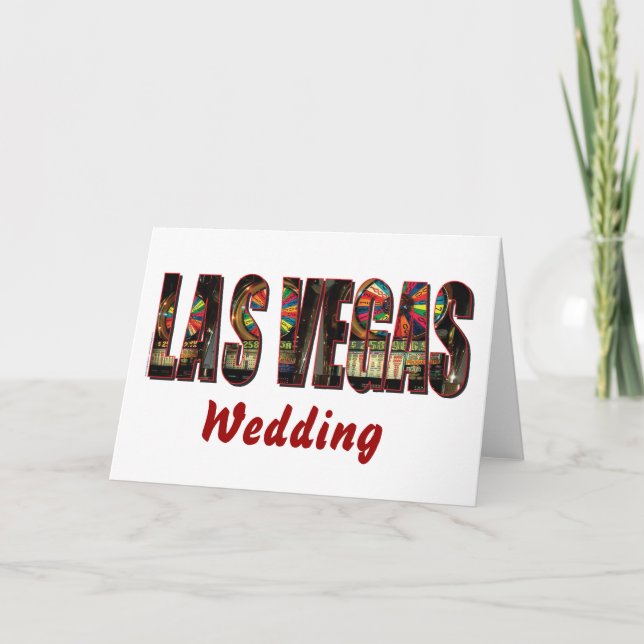 Spara datum/Las Vegas Bröllop Meddelande (Framsida)