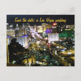 Spara datum Las Vegas bröllopsplaner Meddelande Vykort