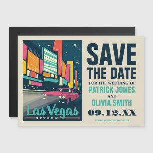 Spara datum Las Vegas, NV Magnetisk Inbjudningskort