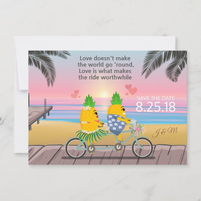 Spara datum Lekfull Ananas Datumet (Framsida)